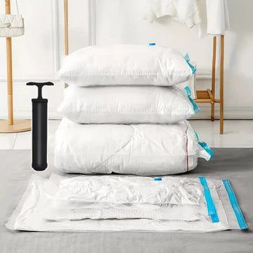COMBO x5 Bolsas de sellado al Vacío SPACEPRO® IMPORTADO 🇺🇸 + BOMBA SUCCIÓN MANUAL